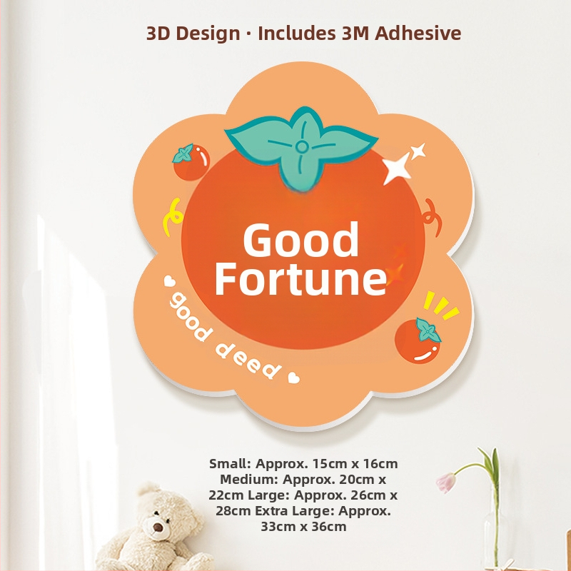 3D dekoratyviniai sieniniai lipdukai su palaiminimais, PVC, daugiau nei 5 vnt., universali erdvė, šiuolaikinis minimalistinis stilius