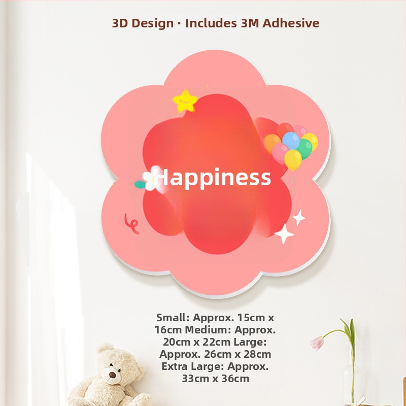 3D dekoratyviniai sieniniai lipdukai su palaiminimais, PVC, daugiau nei 5 vnt., universali erdvė, šiuolaikinis minimalistinis stilius