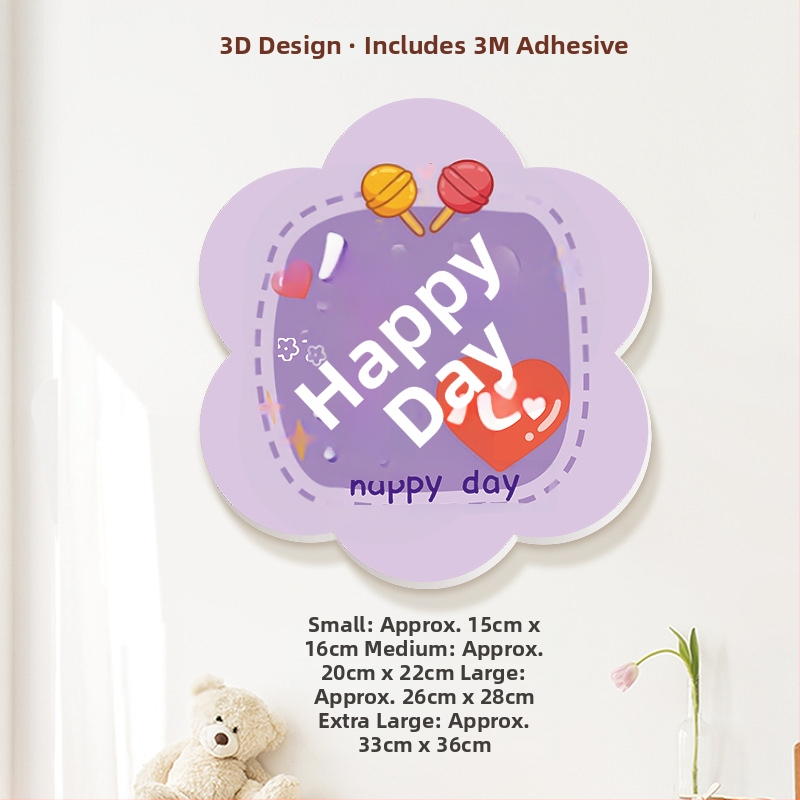 3D dekoratyviniai sieniniai lipdukai su palaiminimais, PVC, daugiau nei 5 vnt., universali erdvė, šiuolaikinis minimalistinis stilius