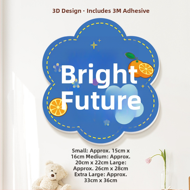 3D dekoratyviniai sieniniai lipdukai su palaiminimais, PVC, daugiau nei 5 vnt., universali erdvė, šiuolaikinis minimalistinis stilius