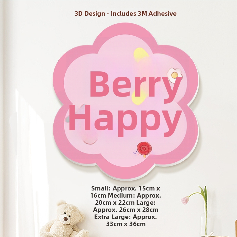 3D dekoratyviniai sieniniai lipdukai su palaiminimais, PVC, daugiau nei 5 vnt., universali erdvė, šiuolaikinis minimalistinis stilius