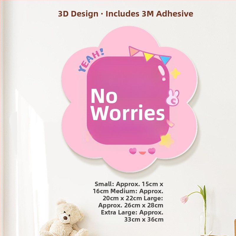 3D dekoratyviniai sieniniai lipdukai su palaiminimais, PVC, daugiau nei 5 vnt., universali erdvė, šiuolaikinis minimalistinis stilius