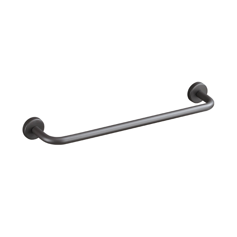 Bară de prosoape din oțel inox, montată pe perete, cu o singură tijă, încărcare 10 kg, finisaj electrostatic, montaj fără găuri, stil modern