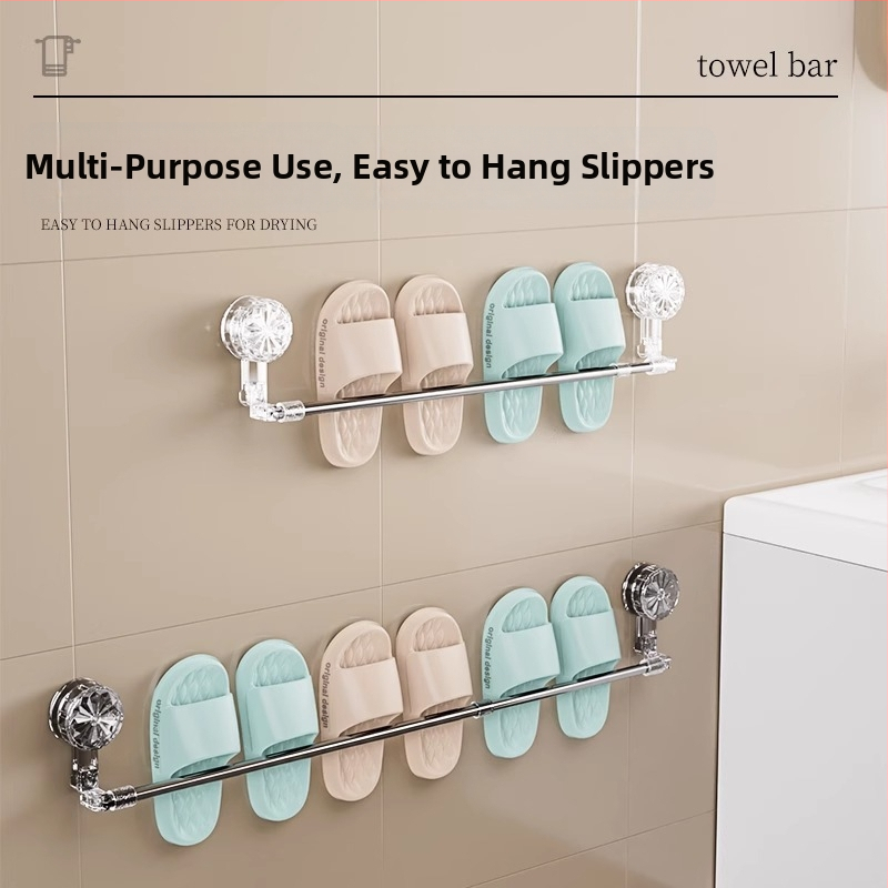 Rätikute hoidik imukuppidega, puurimise vajaduseta, teleskoopiline vannitoa hoidik, plastikust ja roostevabast terasest