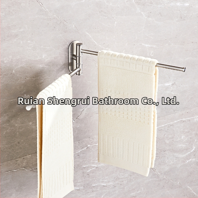 Bez urbšanas dvieļu statīvs no 304 nerūsējošā tērauda vannas istabai, griežams dvieļu bars un uzglabāšanas plaukts, 2–4 līmeņi