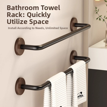 Nerūdijančio plieno rankšluosčio laikiklis, 5 kg apkrova, 1 sluoksnis, paviršius su medienos vašku ir alyva, atsparus vandeniui, šviesus prabangos stilius