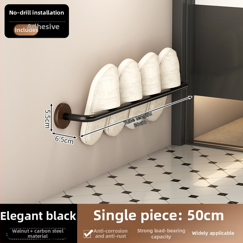 Nerūdijančio plieno rankšluosčio laikiklis, 5 kg apkrova, 1 sluoksnis, paviršius su medienos vašku ir alyva, atsparus vandeniui, šviesus prabangos stilius