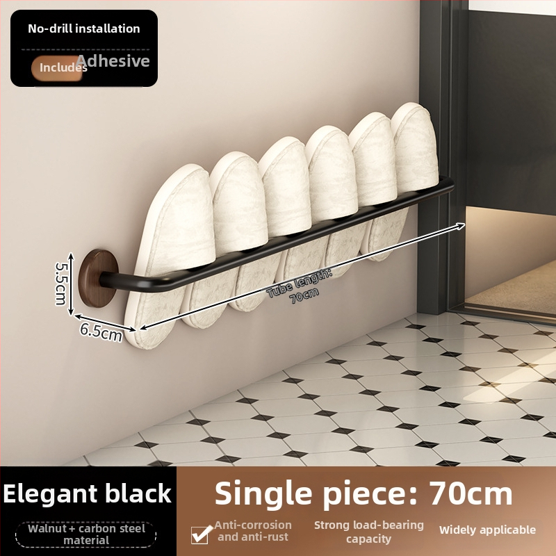 Nerūdijančio plieno rankšluosčio laikiklis, 5 kg apkrova, 1 sluoksnis, paviršius su medienos vašku ir alyva, atsparus vandeniui, šviesus prabangos stilius