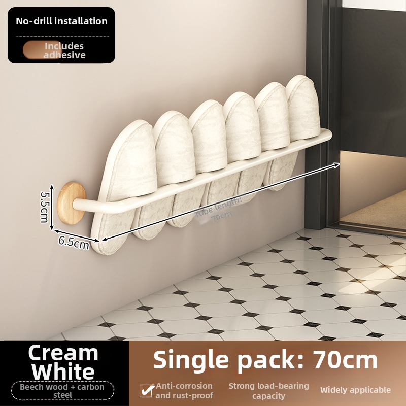 Nerūdijančio plieno rankšluosčio laikiklis, 5 kg apkrova, 1 sluoksnis, paviršius su medienos vašku ir alyva, atsparus vandeniui, šviesus prabangos stilius