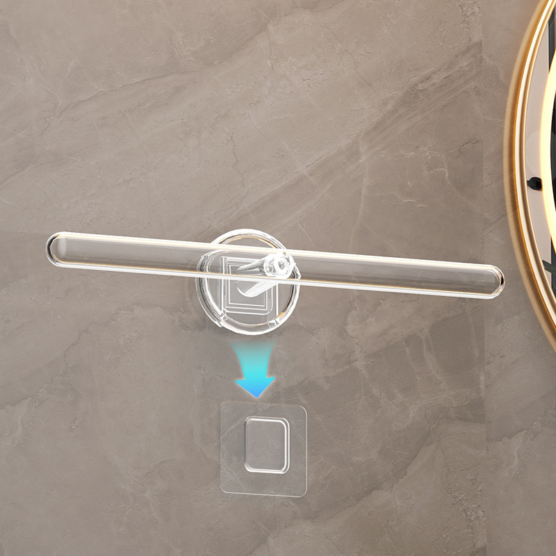 Bară de prosoape - Sistem de depozitare montat pe perete cu cârlig în formă de L, din plastic, lucios, capacitate 5 kg