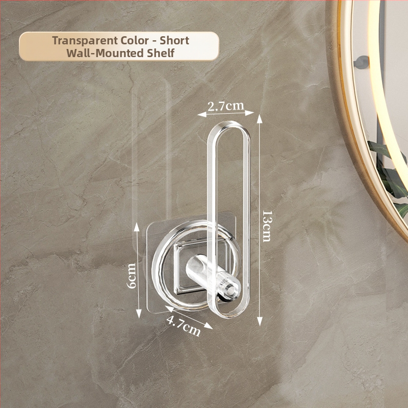 Rankšluosčių laikiklis – sieninis saugyklos blokas su L formos kabliuku, plastikas, blizgus paviršius, 5 kg apkrova