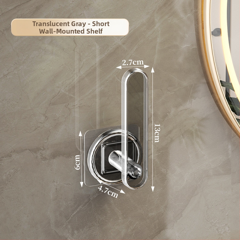 Rankšluosčių laikiklis – sieninis saugyklos blokas su L formos kabliuku, plastikas, blizgus paviršius, 5 kg apkrova