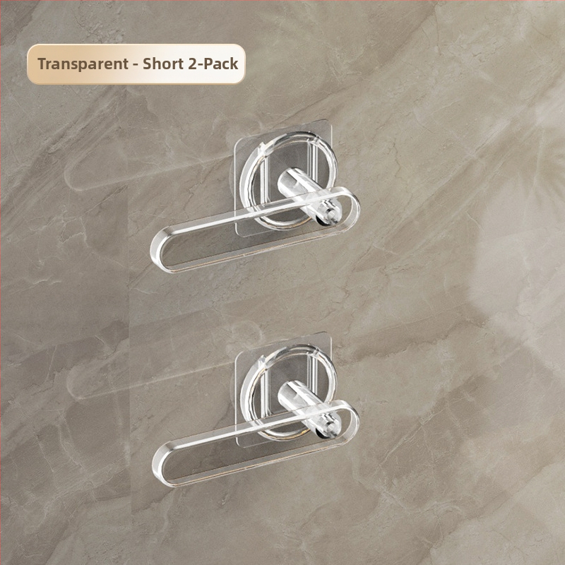 Rankšluosčių laikiklis – sieninis saugyklos blokas su L formos kabliuku, plastikas, blizgus paviršius, 5 kg apkrova