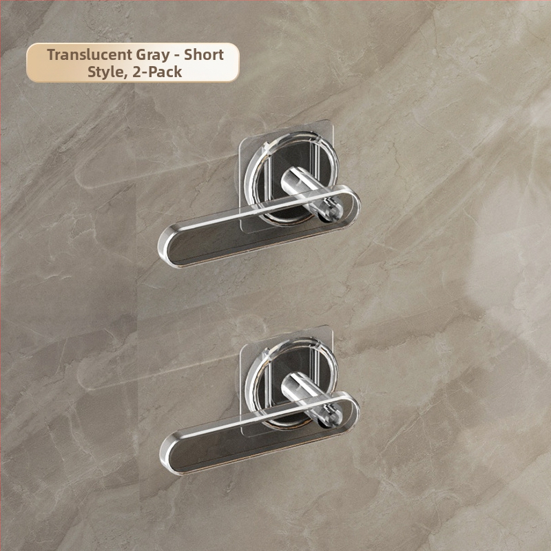 Rankšluosčių laikiklis – sieninis saugyklos blokas su L formos kabliuku, plastikas, blizgus paviršius, 5 kg apkrova