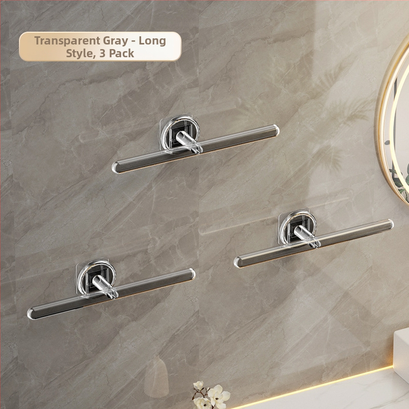 Rankšluosčių laikiklis – sieninis saugyklos blokas su L formos kabliuku, plastikas, blizgus paviršius, 5 kg apkrova