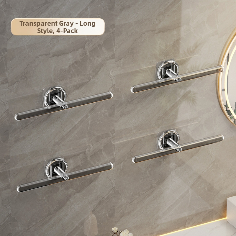 Rankšluosčių laikiklis – sieninis saugyklos blokas su L formos kabliuku, plastikas, blizgus paviršius, 5 kg apkrova