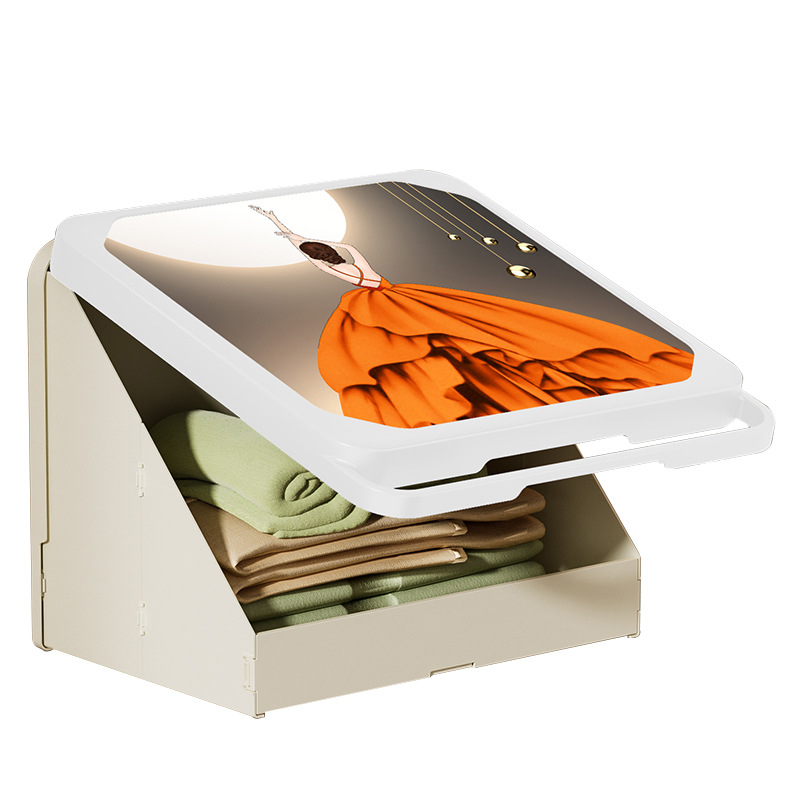 Sieninis vonios laikiklis su sulankstoma plastiko laikymo dėže, poliruota paviršia, 10 kg talpa