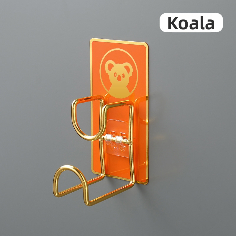 Nerūdijančio plieno sieninis organizatorius su kabliu, klijuojamas be gręžimo, virtuvei ir voniai, modelis B2436, 1 lygis