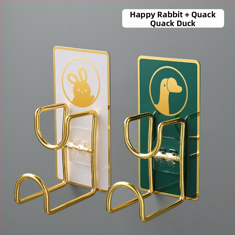 Nerūdijančio plieno sieninis organizatorius su kabliu, klijuojamas be gręžimo, virtuvei ir voniai, modelis B2436, 1 lygis