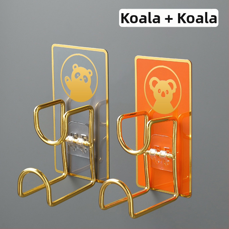 Nerūdijančio plieno sieninis organizatorius su kabliu, klijuojamas be gręžimo, virtuvei ir voniai, modelis B2436, 1 lygis