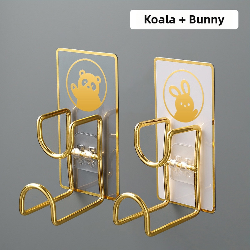 Nerūdijančio plieno sieninis organizatorius su kabliu, klijuojamas be gręžimo, virtuvei ir voniai, modelis B2436, 1 lygis