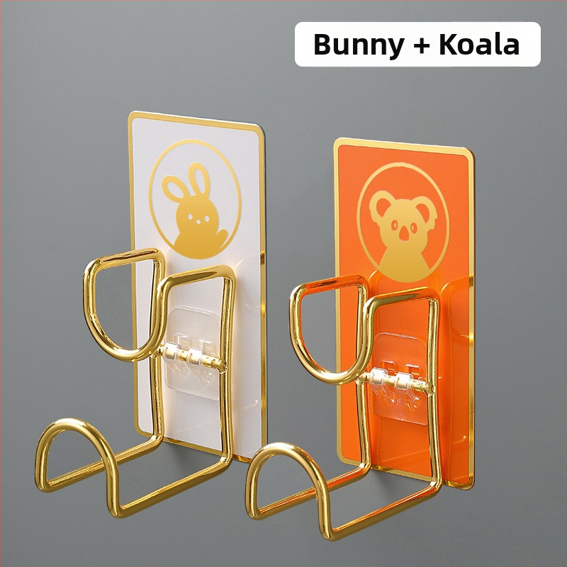 Nerūdijančio plieno sieninis organizatorius su kabliu, klijuojamas be gręžimo, virtuvei ir voniai, modelis B2436, 1 lygis