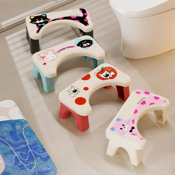 Tualeto kėdutė namų naudojimui — neslidus, sustiprintas, vaikams (Medžiaga: PP; Ne sulankstoma; Be importo)