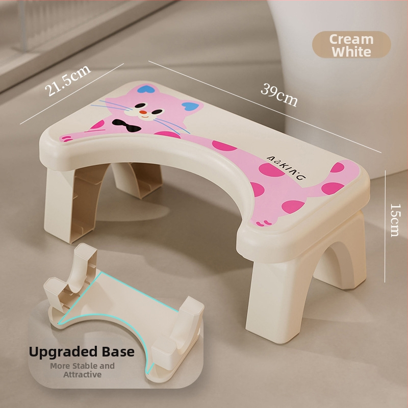 Tualeto kėdutė namų naudojimui — neslidus, sustiprintas, vaikams (Medžiaga: PP; Ne sulankstoma; Be importo)
