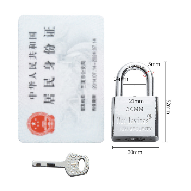 Lacăt din oțel inoxidabil HT-9685, pentru uz casnic și exterior, deschidere dreaptă, 304