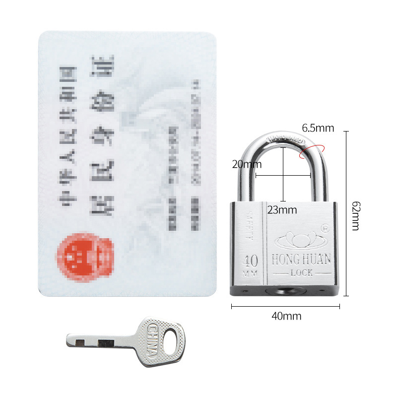 Lacăt din oțel inoxidabil HT-9685, pentru uz casnic și exterior, deschidere dreaptă, 304