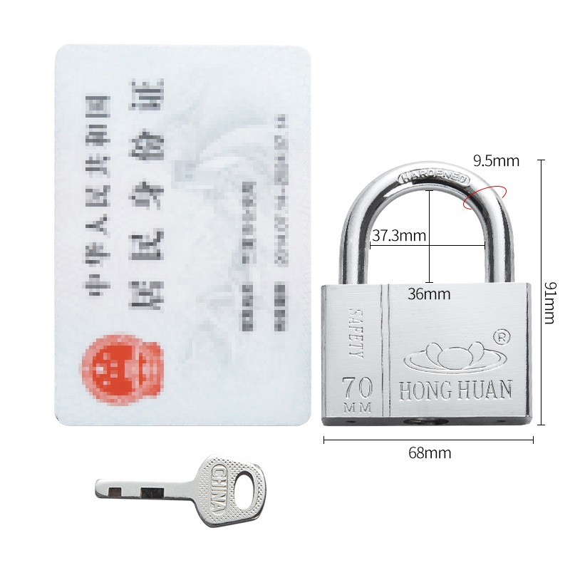 Lacăt din oțel inoxidabil HT-9685, pentru uz casnic și exterior, deschidere dreaptă, 304