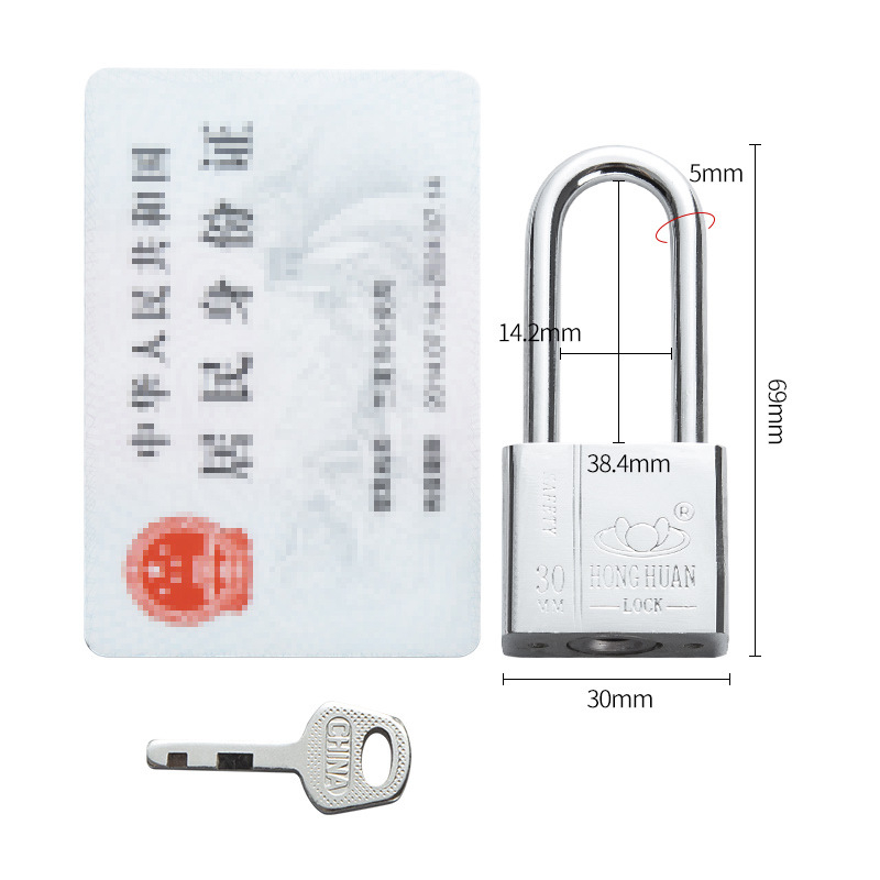 Lacăt din oțel inoxidabil HT-9685, pentru uz casnic și exterior, deschidere dreaptă, 304