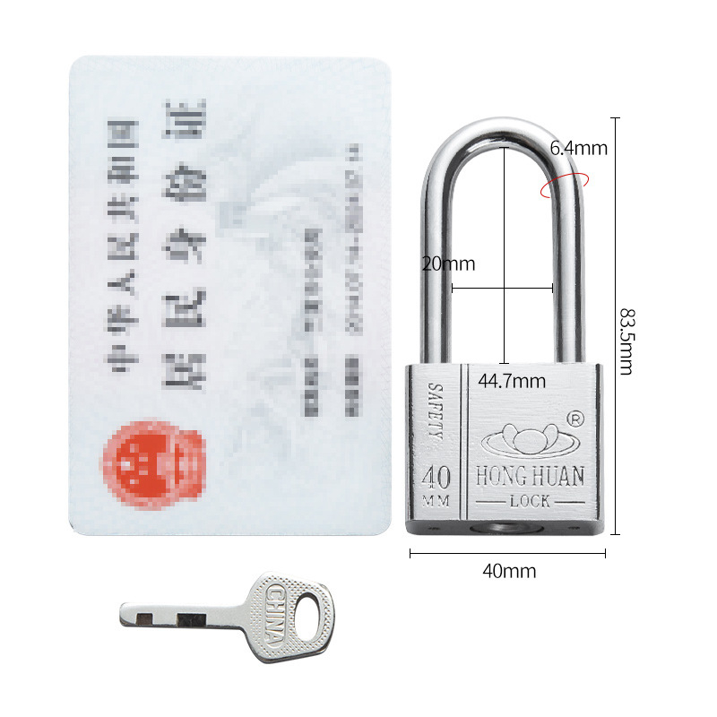 Lacăt din oțel inoxidabil HT-9685, pentru uz casnic și exterior, deschidere dreaptă, 304