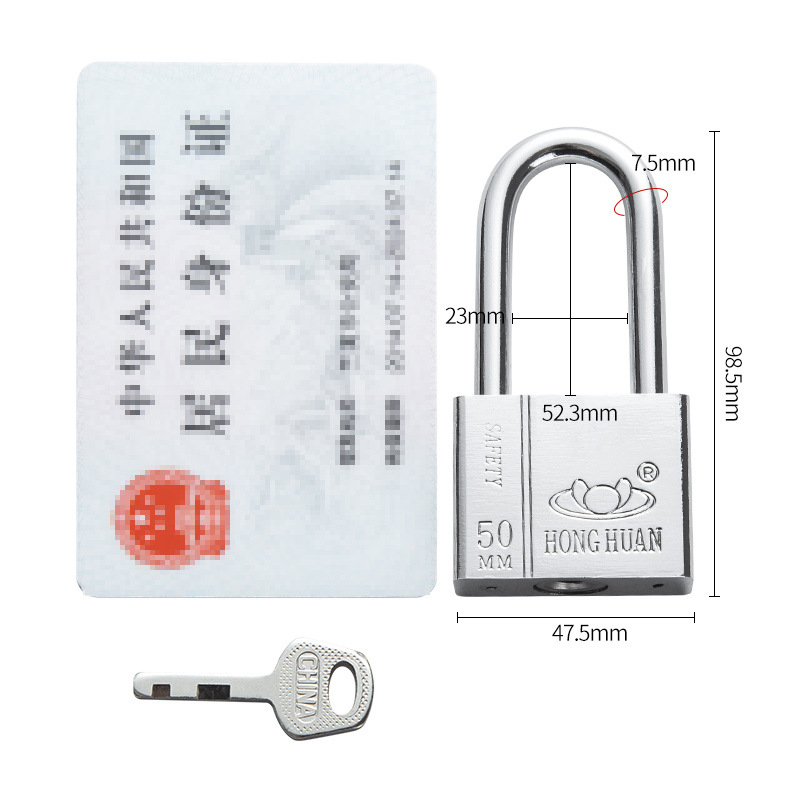 Lacăt din oțel inoxidabil HT-9685, pentru uz casnic și exterior, deschidere dreaptă, 304