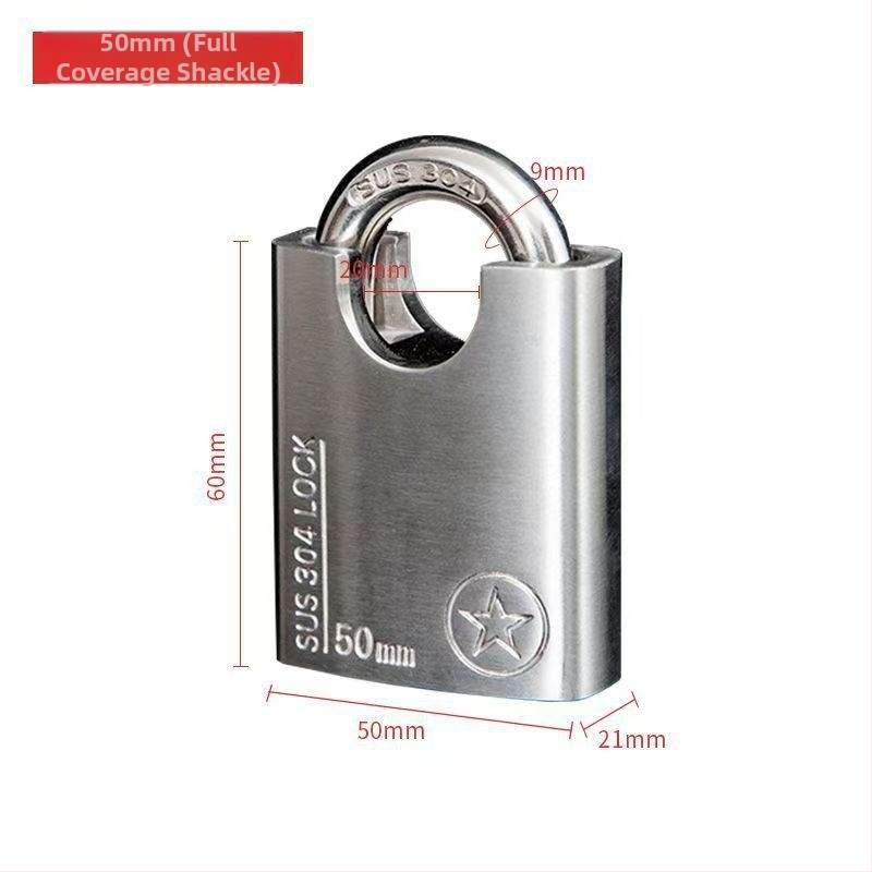 304 nerūdijančio plieno spyna, atsparus vagystėms ir vandeniui, tiesioginio atidarymo tipas, modelis Sbe, šiuolaikiškas minimalistinis dizainas