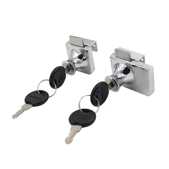 Jin Aoding заключване за стъклен витринен шкаф — за единични и двойни врати; корпус: цинкова сплав; модел 001; подходящ за мебели/домашна декорация