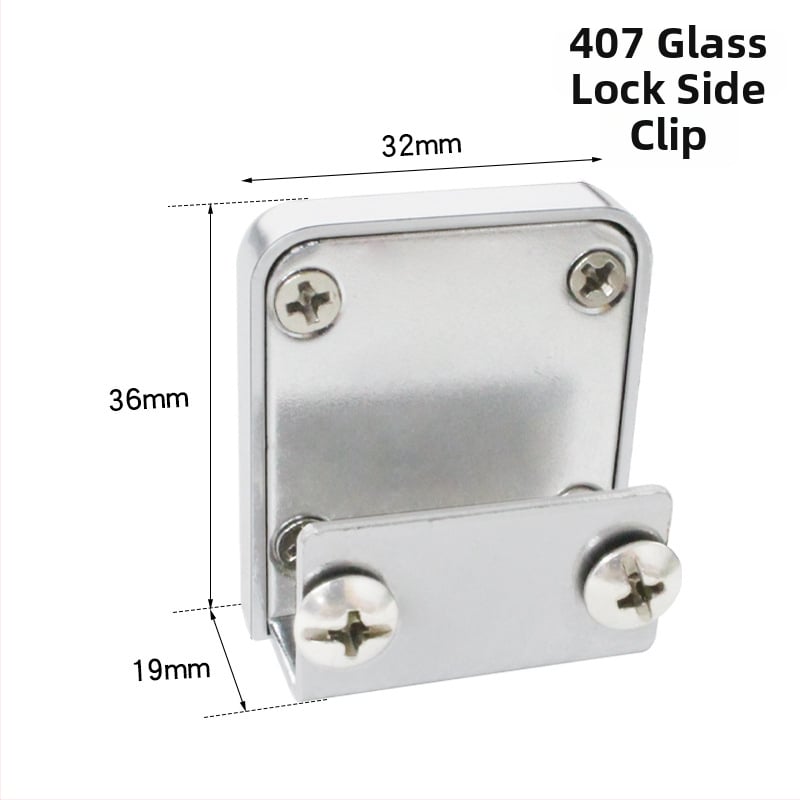 Jin Aoding заключване за стъклен витринен шкаф — за единични и двойни врати; корпус: цинкова сплав; модел 001; подходящ за мебели/домашна декорация