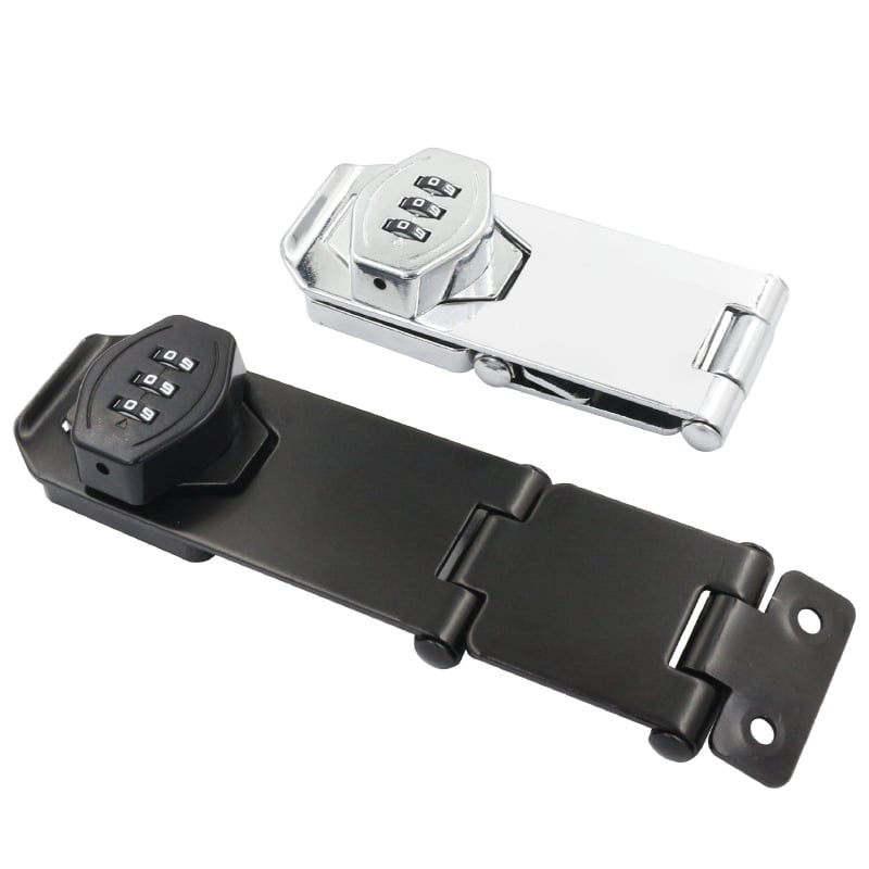 Jin Aoding шкафно заключване от цинков сплав, монтаж без пробиване, заключване за шкаф/гардероб с 90° ъгъл за чекмедже, модел 2023.1.7, лиценцирана частна марка налична