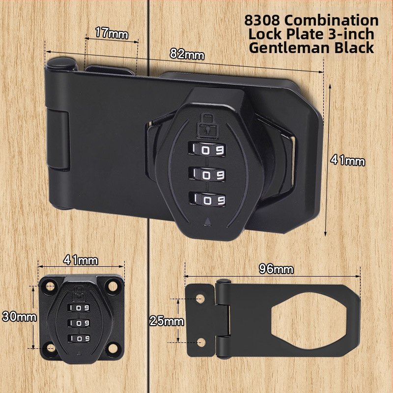 Jin Aoding tsinkide suklus kapp lukustus, puurimiseta paigaldus, 90° nurga sahtli/kapi lukustus, mudel 2023.1.7, litsentsitud privaatse märgistuse võimalus