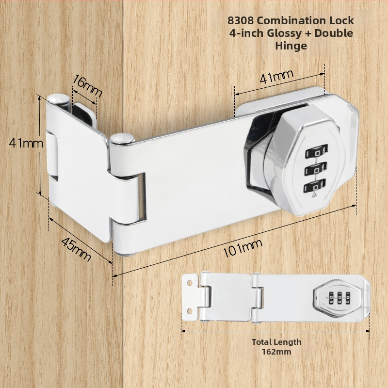 Jin Aoding tsinkide suklus kapp lukustus, puurimiseta paigaldus, 90° nurga sahtli/kapi lukustus, mudel 2023.1.7, litsentsitud privaatse märgistuse võimalus