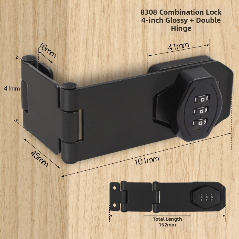 Jin Aoding tsinkide suklus kapp lukustus, puurimiseta paigaldus, 90° nurga sahtli/kapi lukustus, mudel 2023.1.7, litsentsitud privaatse märgistuse võimalus