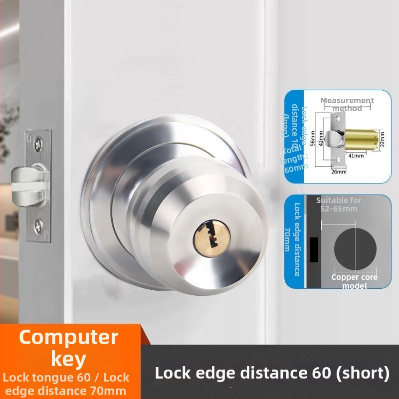 Ball lock siseukse lukk, mitmekülgne, rauast, mudel 5831, moodsus ja lihtsus