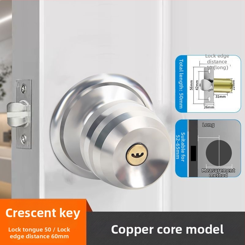 Ball lock siseukse lukk, mitmekülgne, rauast, mudel 5831, moodsus ja lihtsus