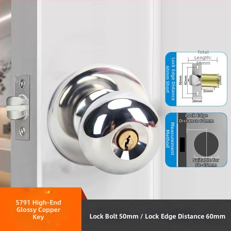 Ball lock siseukse lukk, mitmekülgne, rauast, mudel 5831, moodsus ja lihtsus