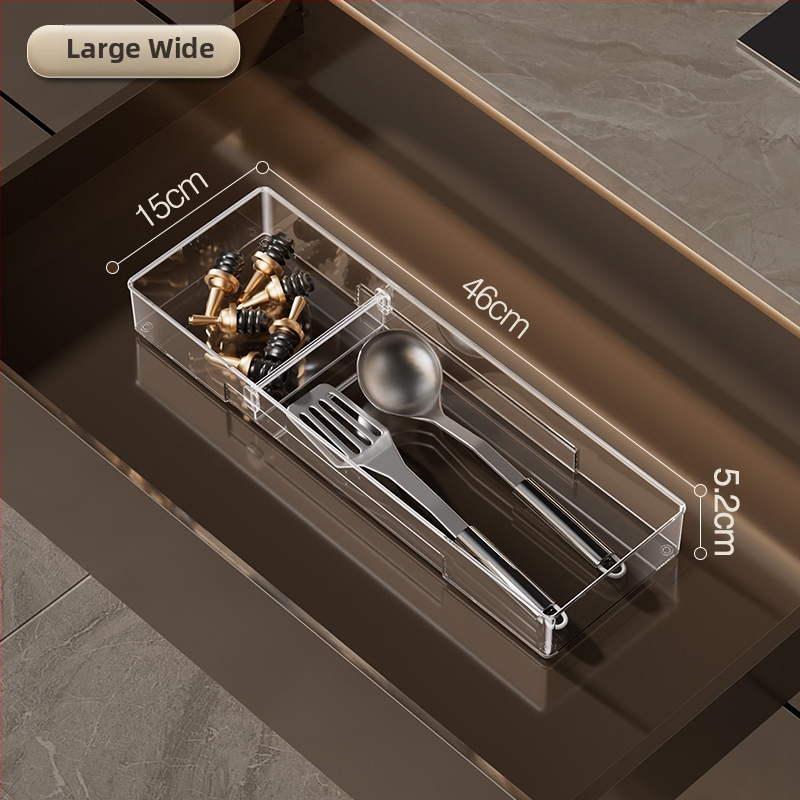 Sahtlialuse hoiukast eemaldatava jaoturiga; läbipaistev PET-materjal, lihtne ja kaasaegne stiil, põrandale sobiv, kohandatav