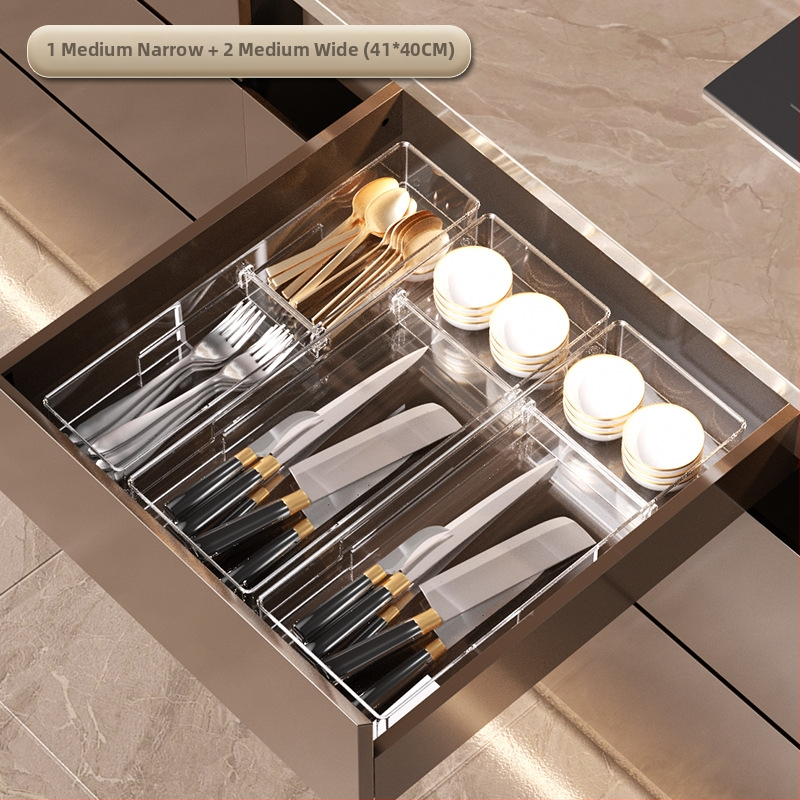 Sahtlialuse hoiukast eemaldatava jaoturiga; läbipaistev PET-materjal, lihtne ja kaasaegne stiil, põrandale sobiv, kohandatav