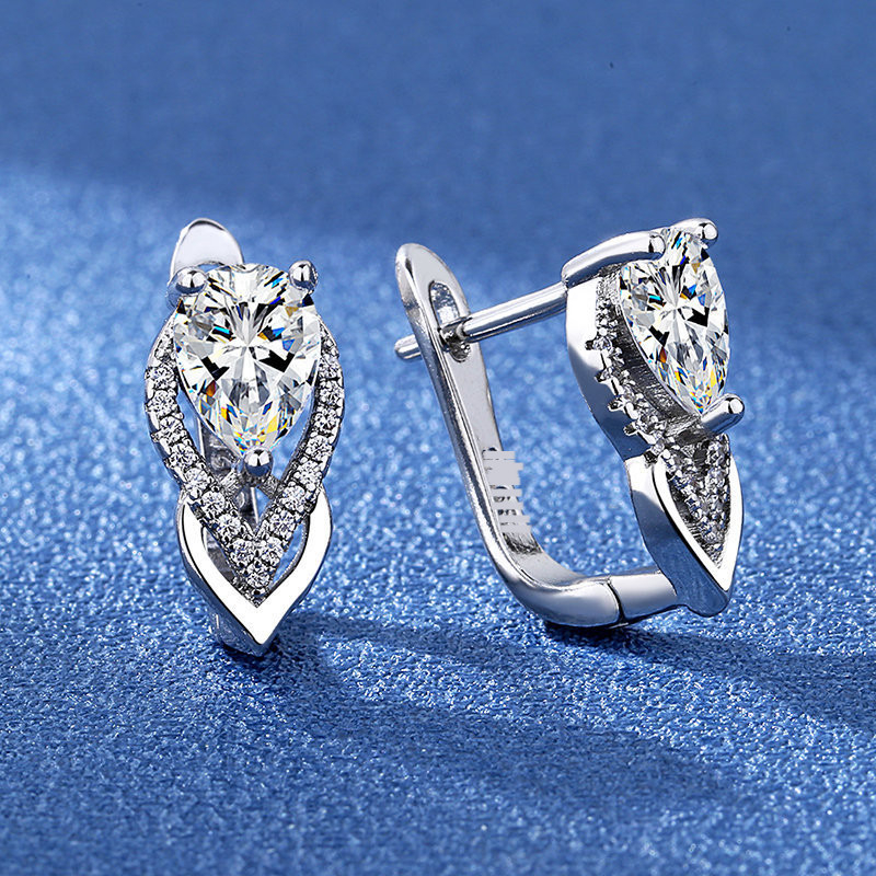 Обеци , бижута, европейски и американски стил, креативни британски орнаменти с катарами, модерни сребърни бижута, обеци