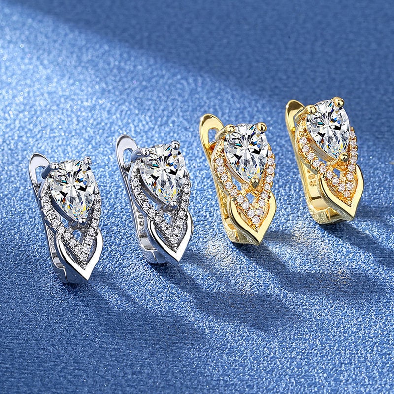 Обеци , бижута, европейски и американски стил, креативни британски орнаменти с катарами, модерни сребърни бижута, обеци