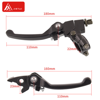 Visureigio motociklų / keturračių / paplūdimio dviračių priedai: KLX BBR CRF sulankstomos rankenos, stabdžiai, sankabos svirtys