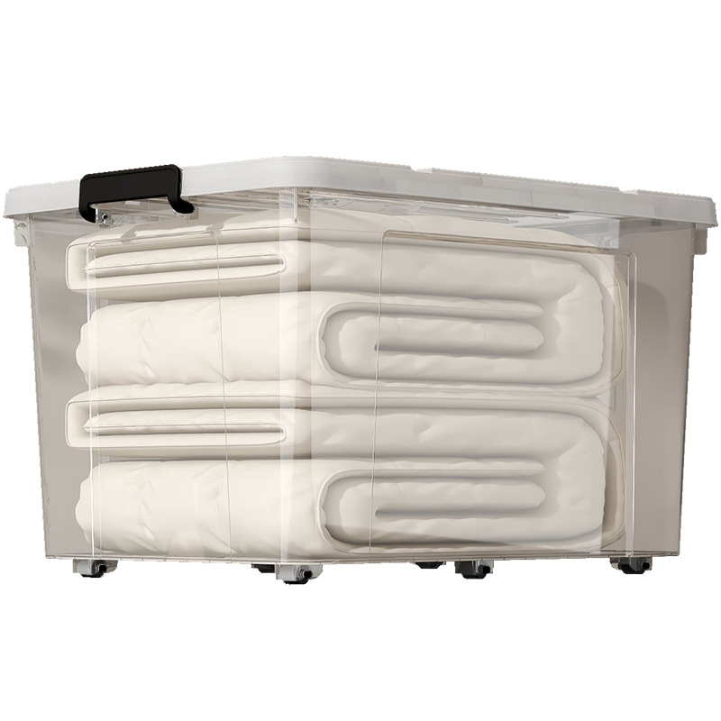 Laikymo dėžė iš PP plastiko, 20–30 L, su dangčiu, nešiojama, judama